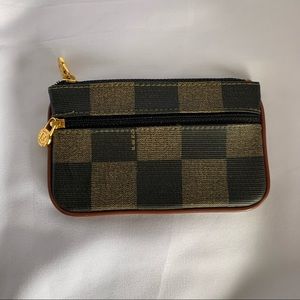 FENDI Vintage Checkered Coin Purse